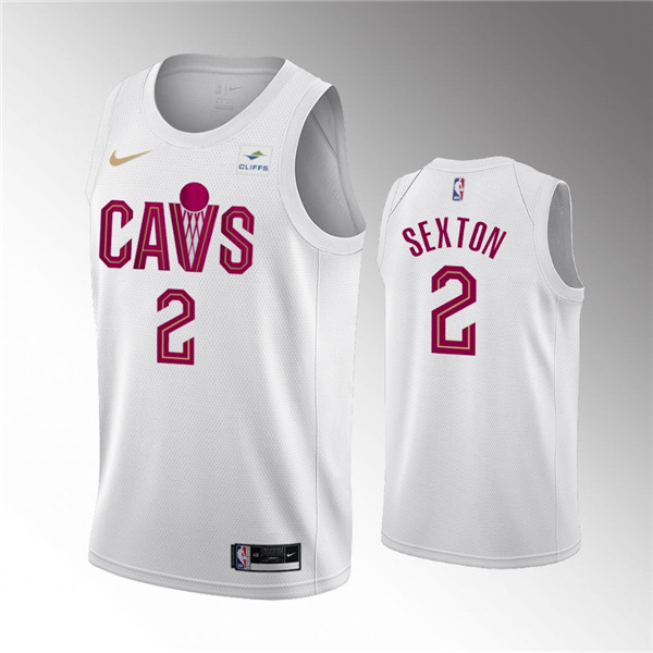 Men's Cleveland Cavaliers #2 Collin Sexton Association Edition Stitched Basketball Jersey